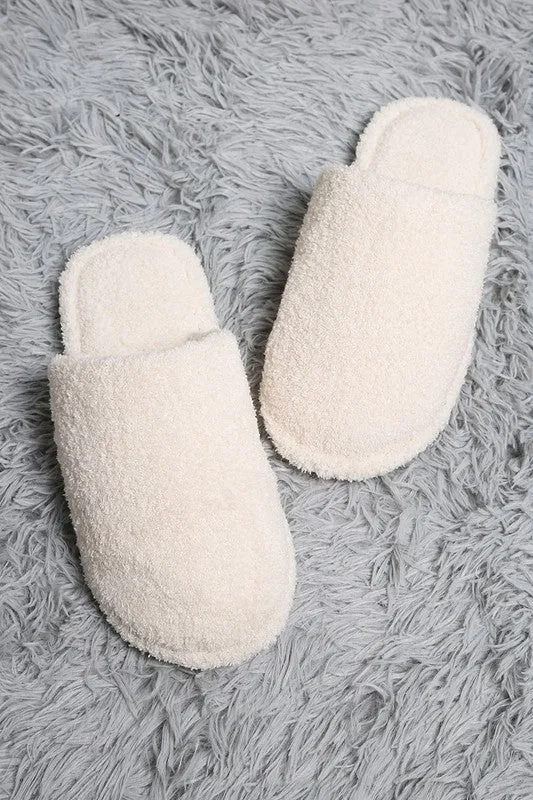 Winter Luxury Soft Solid Color Slipper