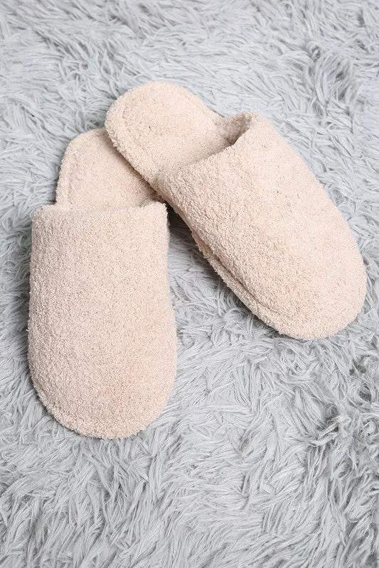 Winter Luxury Soft Solid Color Slipper