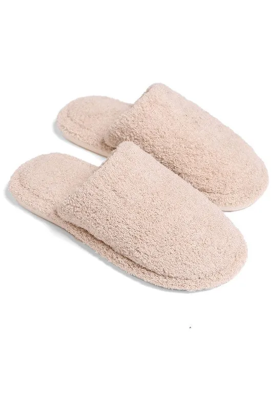 Winter Luxury Soft Solid Color Slipper