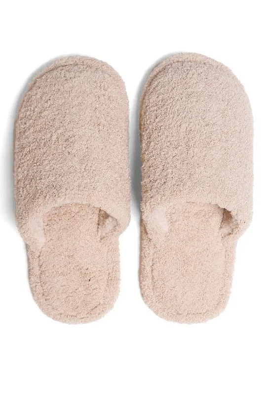 Winter Luxury Soft Solid Color Slipper