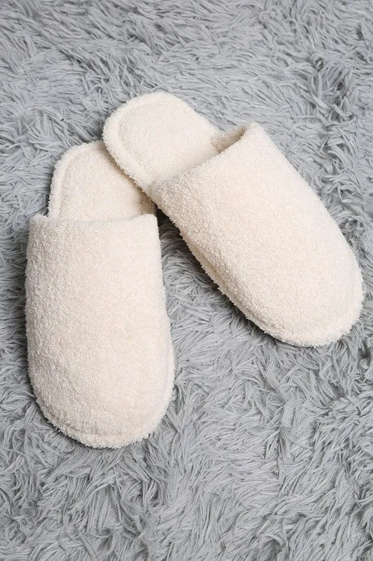 Winter Luxury Soft Solid Color Slipper