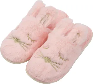 Women Bunny Animal Slippers Cute Soft House Shoes Cozy Memory Foam Bedroom Slippers Rabbit Christmas Gifts Indoor Outdoor