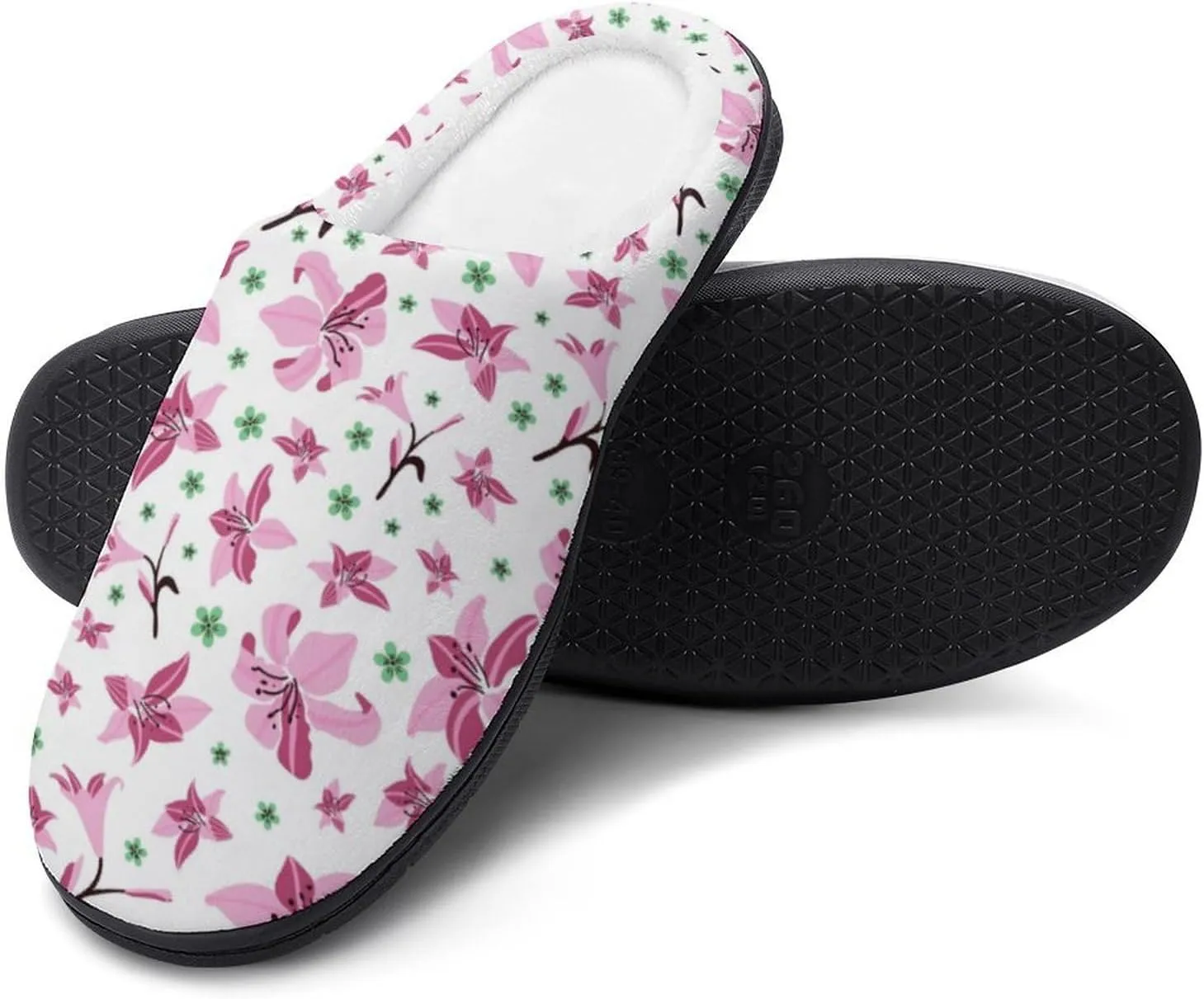 Women House Slippers Ladies Halloween Cotton Slippers Soft Memory Foam Clog Slipper Non-Slip Warm Indoor Outdoor Shoes