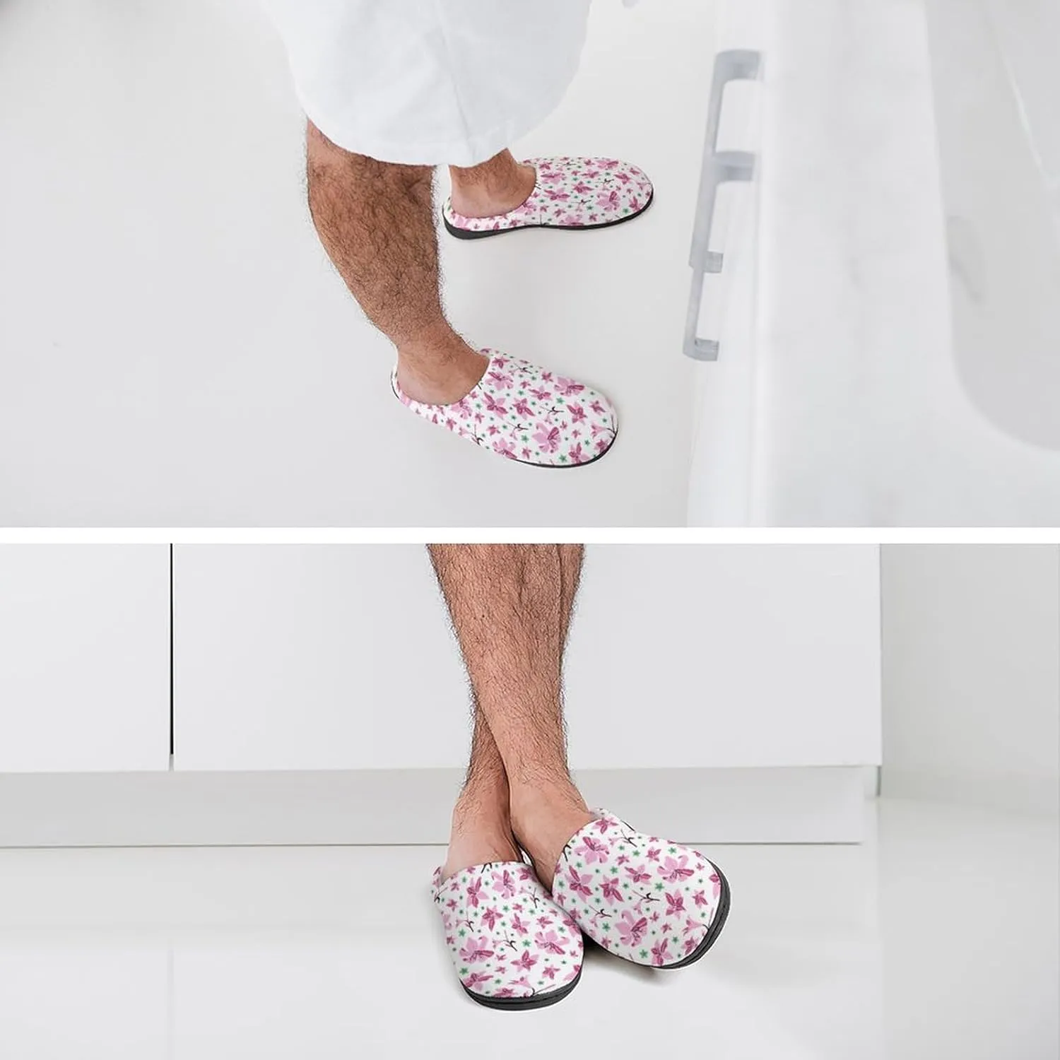 Women House Slippers Ladies Halloween Cotton Slippers Soft Memory Foam Clog Slipper Non-Slip Warm Indoor Outdoor Shoes