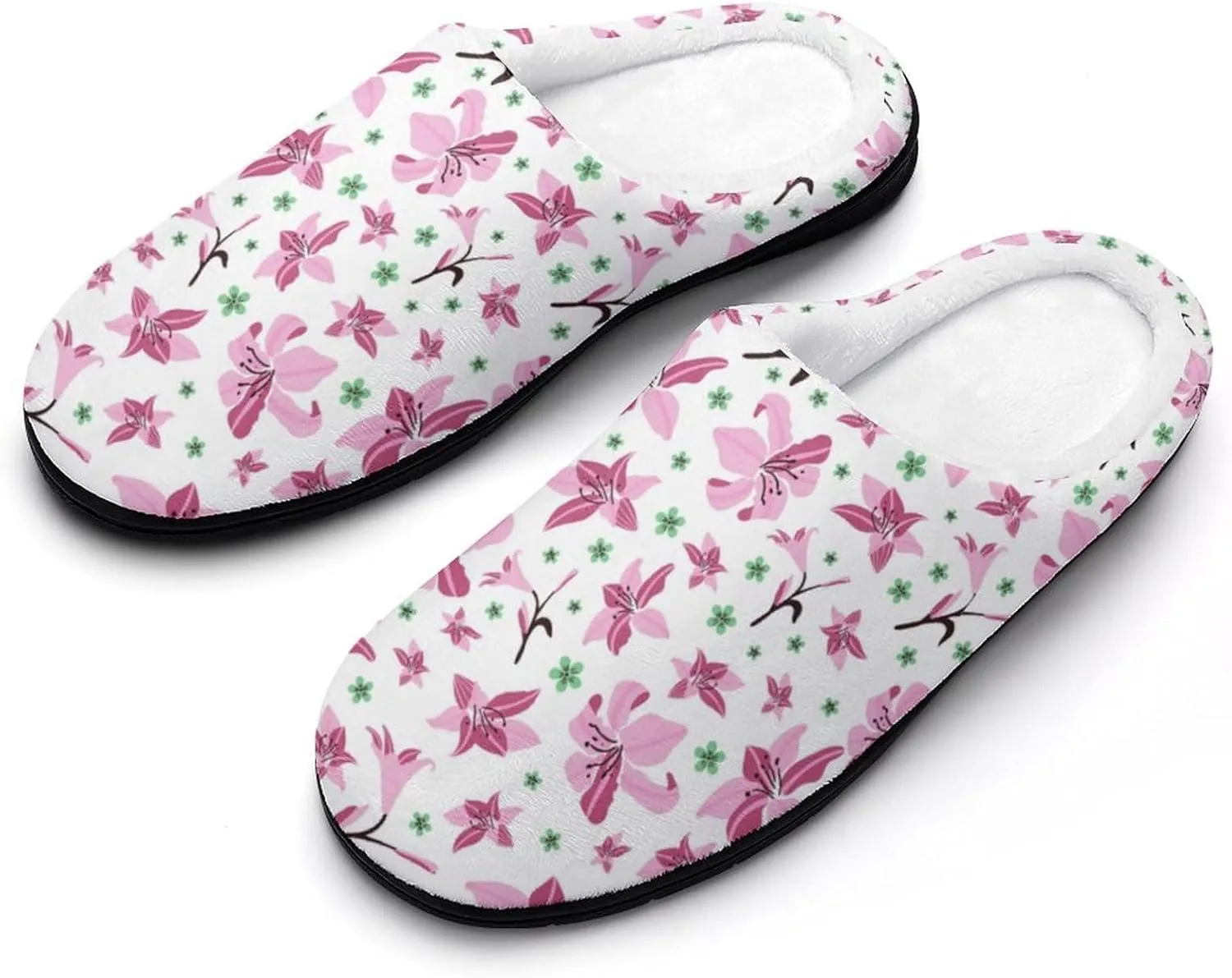 Women House Slippers Ladies Halloween Cotton Slippers Soft Memory Foam Clog Slipper Non-Slip Warm Indoor Outdoor Shoes