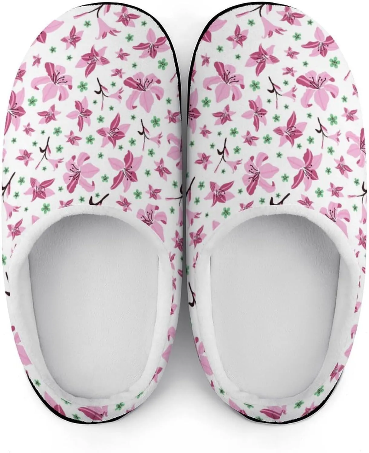 Women House Slippers Ladies Halloween Cotton Slippers Soft Memory Foam Clog Slipper Non-Slip Warm Indoor Outdoor Shoes