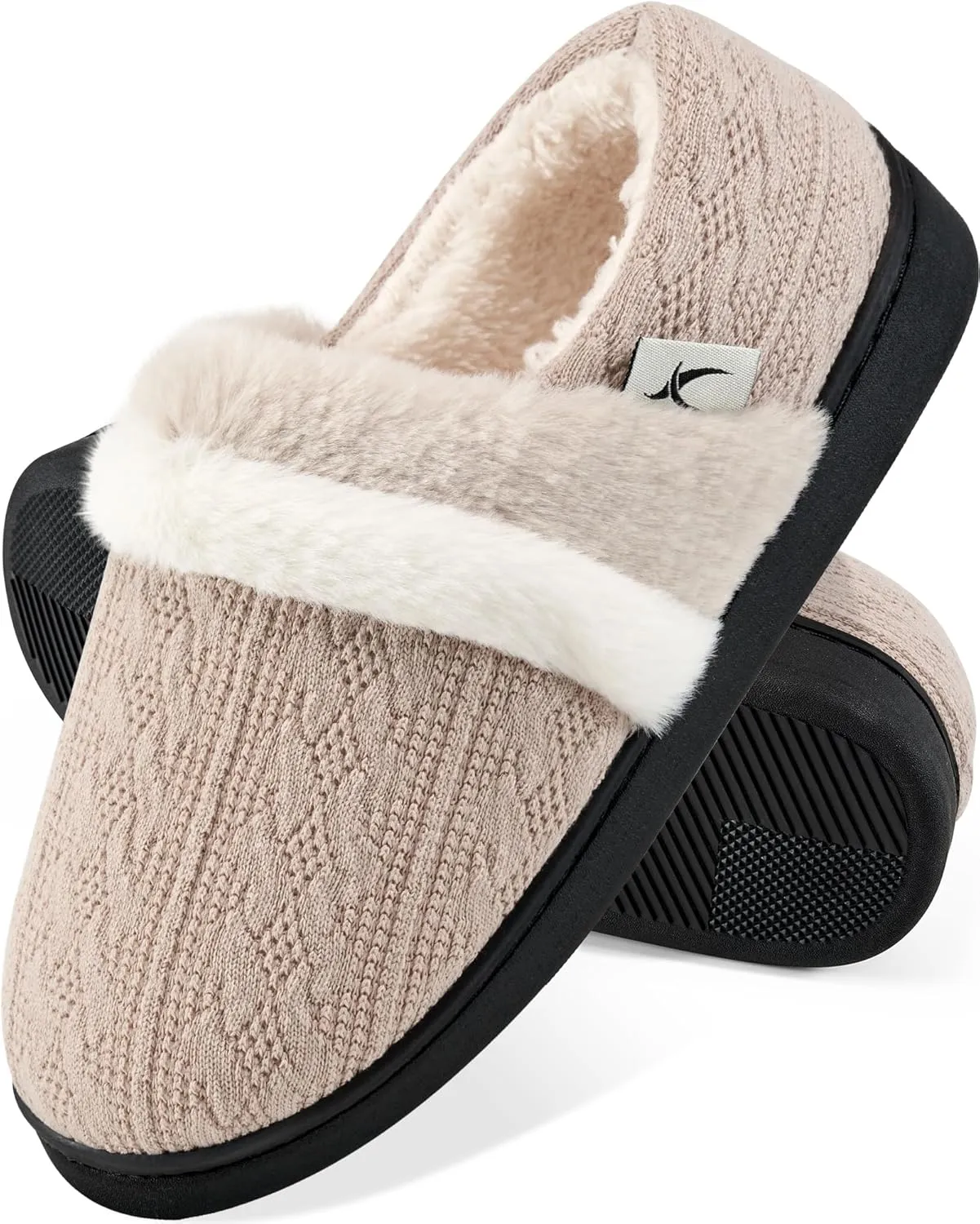 Women Slippers Fuzzy Ladies Shoes: Warm House Slippers for Indoor Outdoor