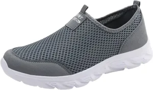 Women's Athletic Walking Shoes Slip On Casual Mesh Slip On Shoes Women Sports Ladies Casual Shoes Fashion Sneakers 2025 Brown Tennis Shoe Casual Loafers