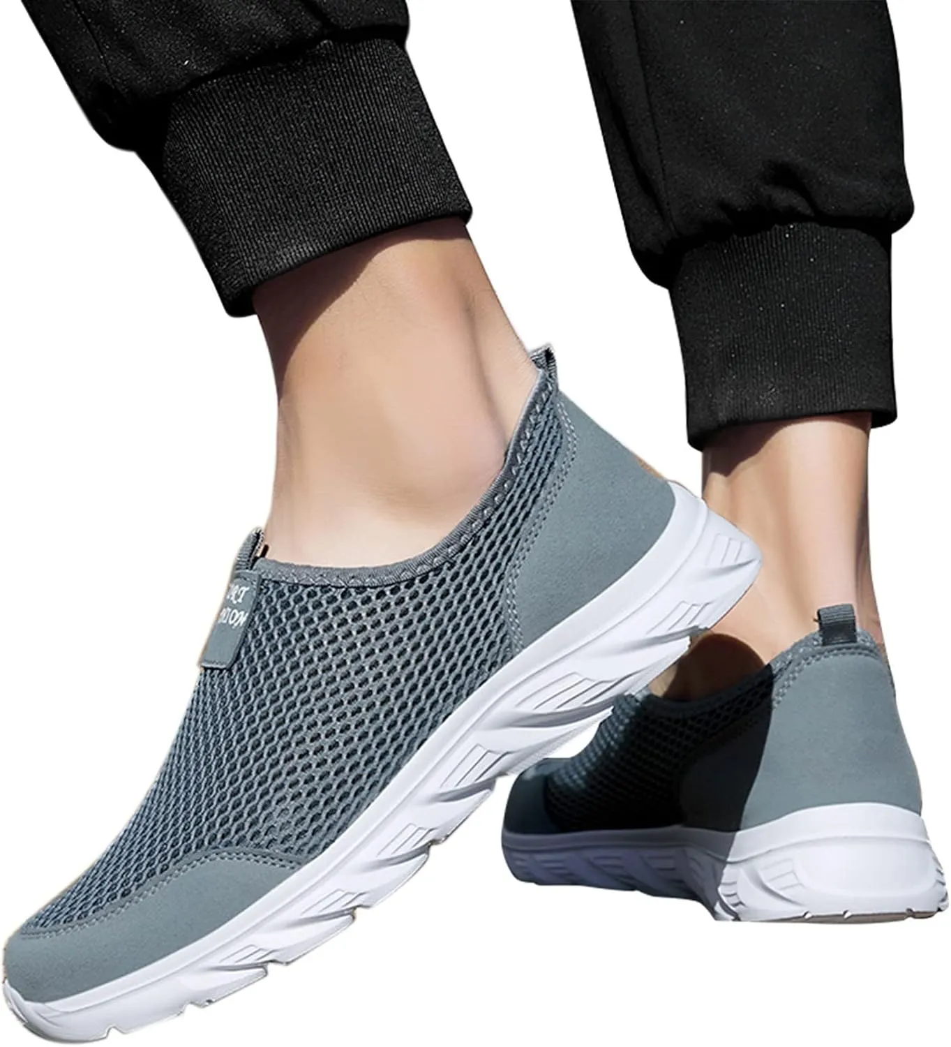 Women's Athletic Walking Shoes Slip On Casual Mesh Slip On Shoes Women Sports Ladies Casual Shoes Fashion Sneakers 2025 Brown Tennis Shoe Casual Loafers