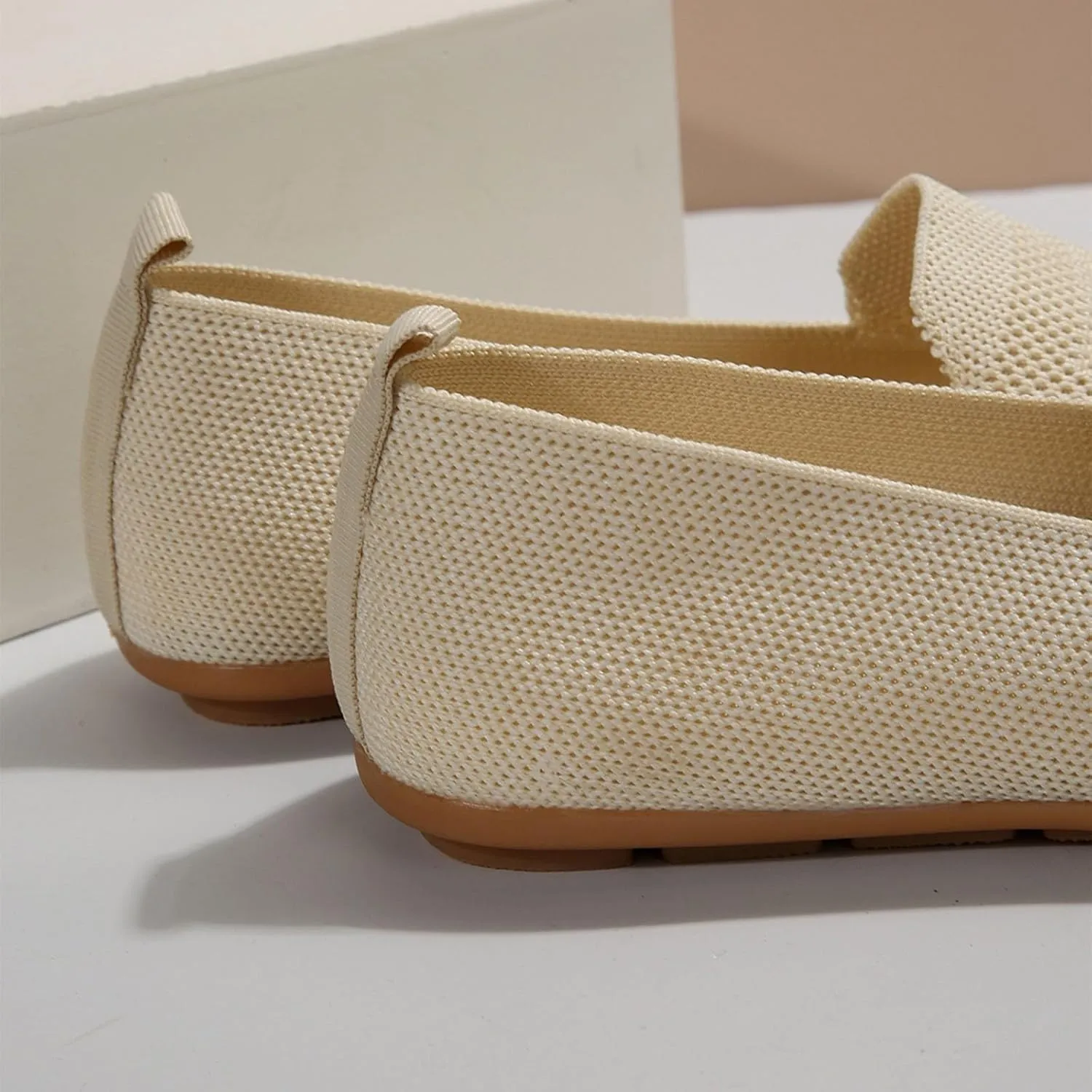 Womens Foldable Knit Penny Loafer Soft Flat Shoes Dressy Slip On Cute Driving Moccasins 2025 New Casual Work Office