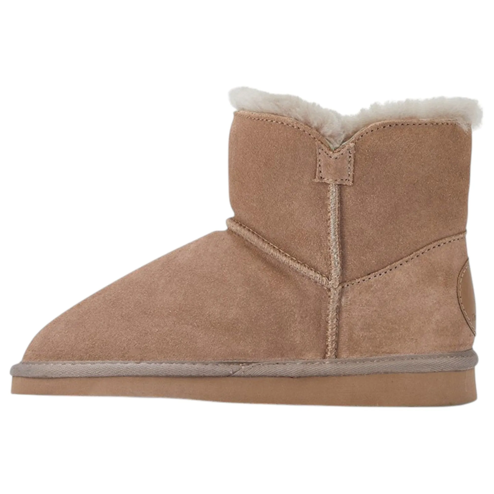 Womens Hush Puppies Lounge Boot Slippers Taupe