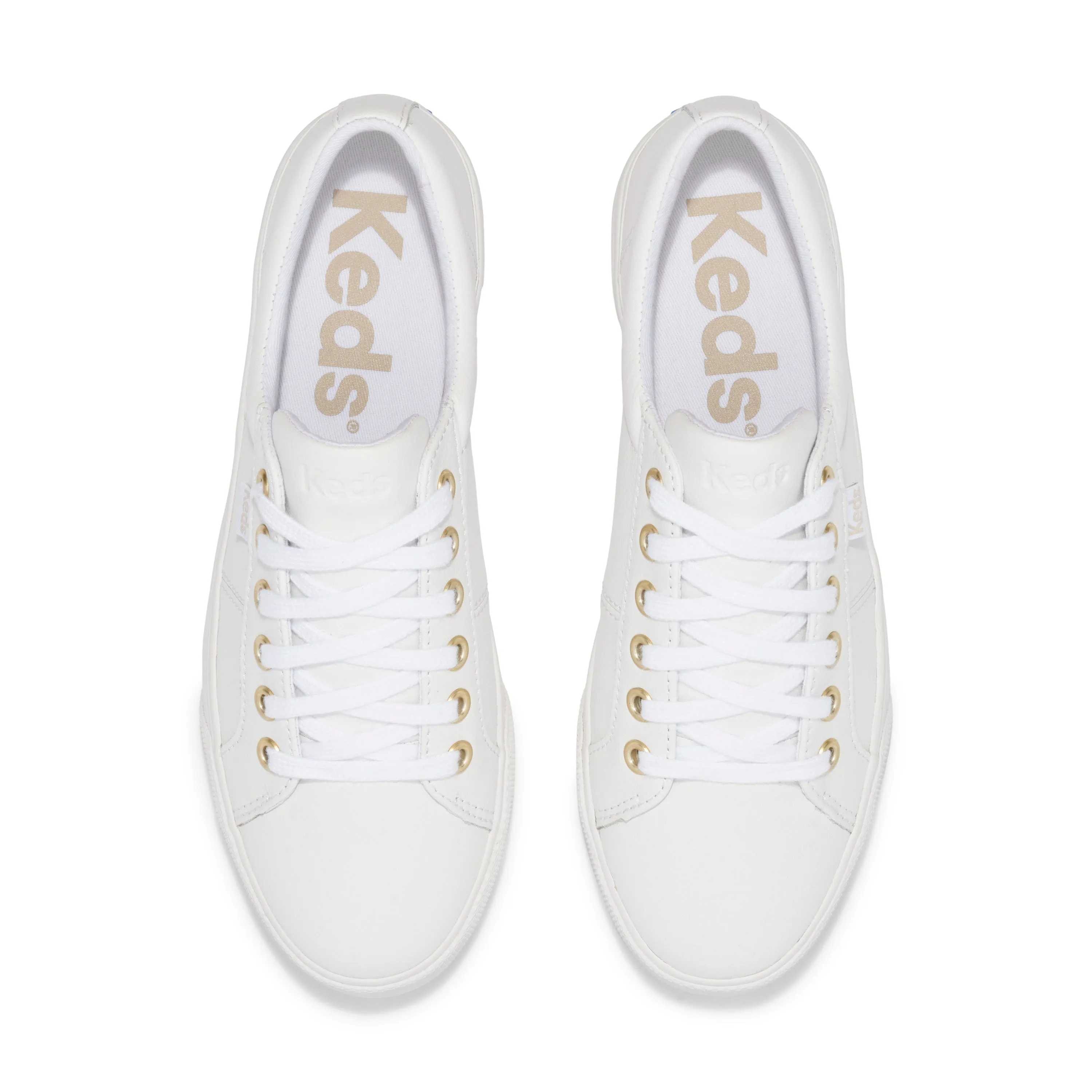 Women's Jump Kick Duo Leather - White/Gold