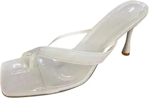 Womens Kitten Heel Flip Flops Elegant Slip On Thong Slide Sandals Summer Clip Toe Sandal Dressy Casual Flip-Flop Shoes