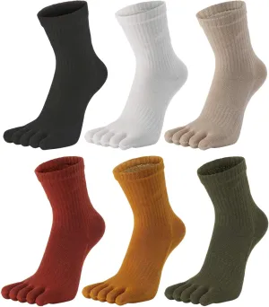 Women's Low Cut Toe Socks Ankle Cotton Running Socks(Pack of 5/6)