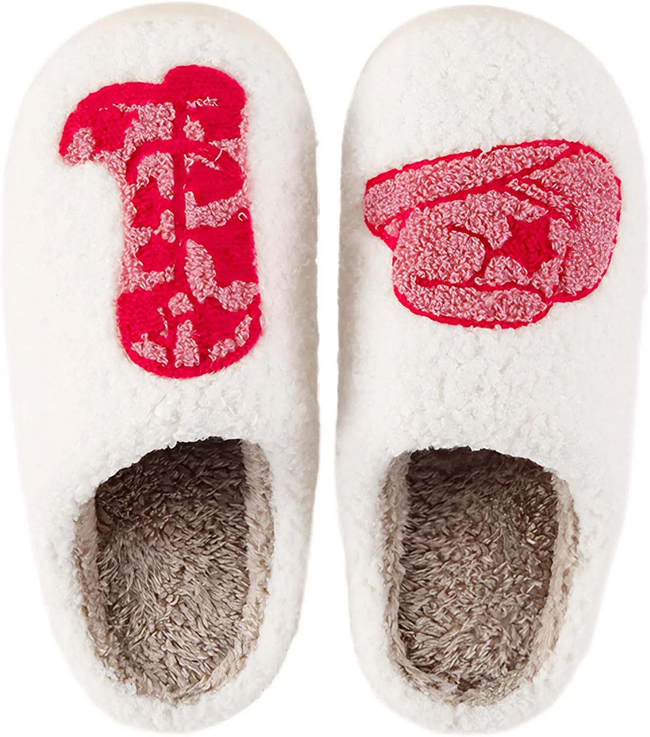 Women's Men's Funny Animal Slippers Cute Cartoon Plush Warm Comfy Couple Indoor Outdoor Home Shoes