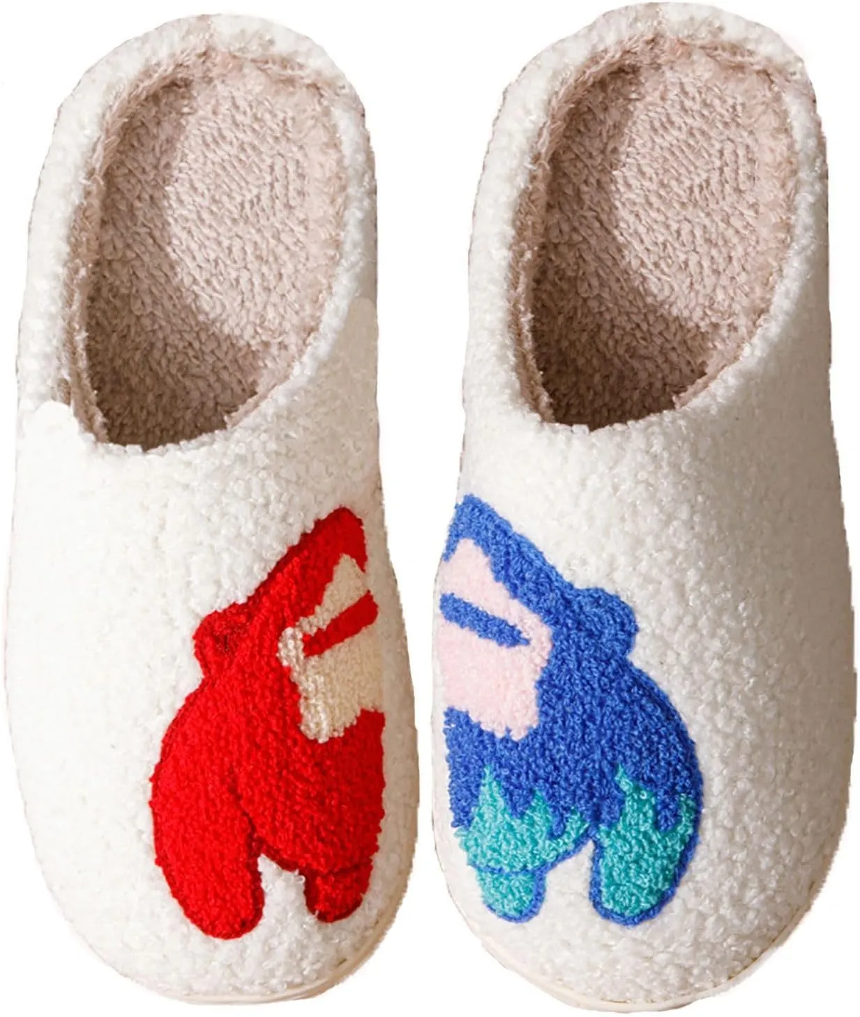 Women's Men's Halloween Slippers - Lantern, Pumpkin, Ghost, Skeleton Designs - Vintage Memory Foam Plush Household One-Step Slippers