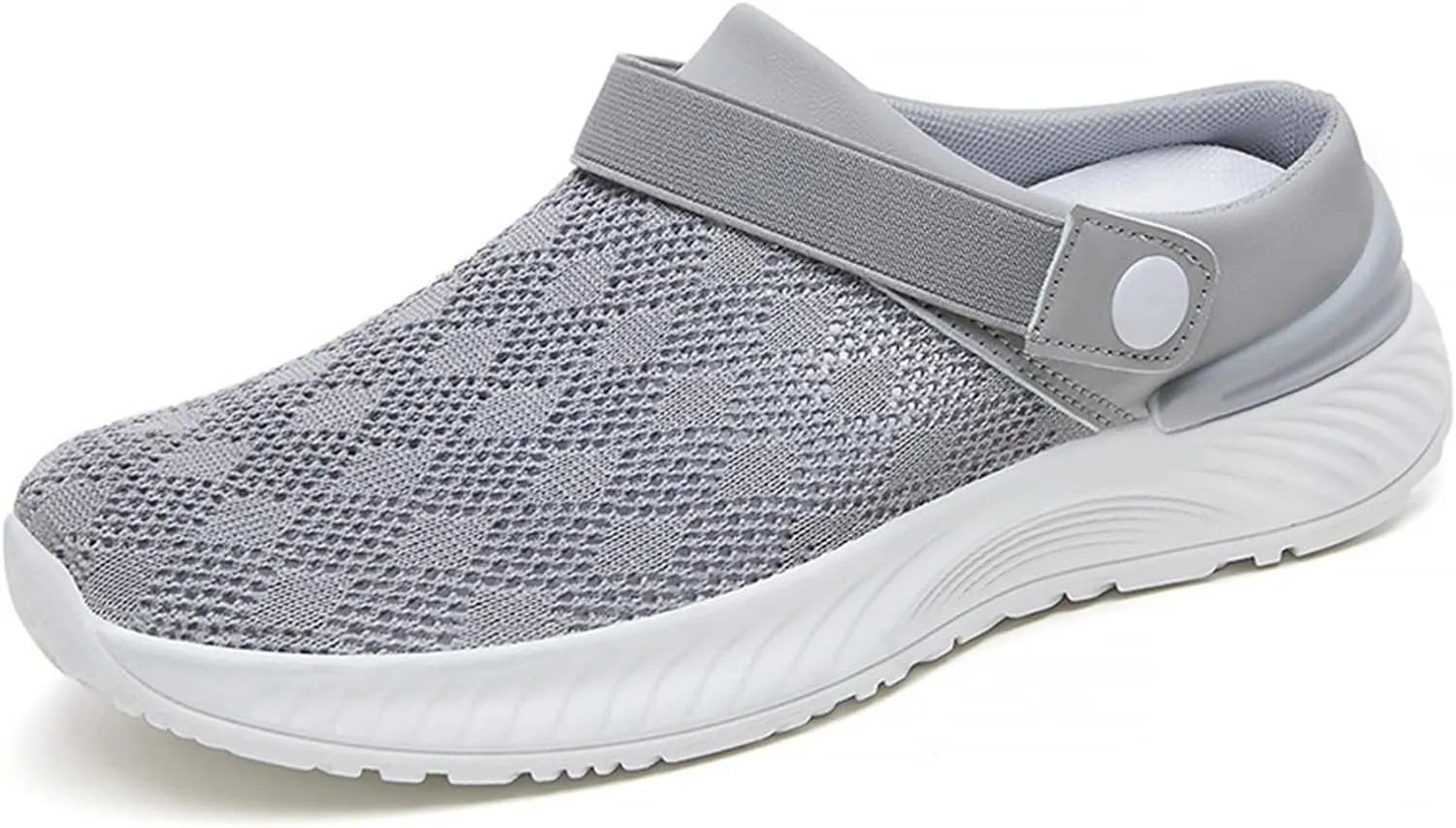 Womens Mesh Flats Sandal Slip on Lightweight Close Toe Arch Support Breathable Wide Width Outdoor Walking Comfortable Casual Solid Quick Drying Slippers