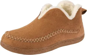 Women's Moccasin Bootie Slippers With Cozy Memory Foam Winter Warm Fuzzy Indoor Outdoor House Slippers