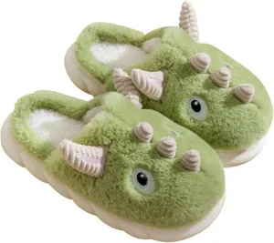 Women's Pig & Cow Animal Slippers - Soft Plush Cotton Winter Warm House Shoes