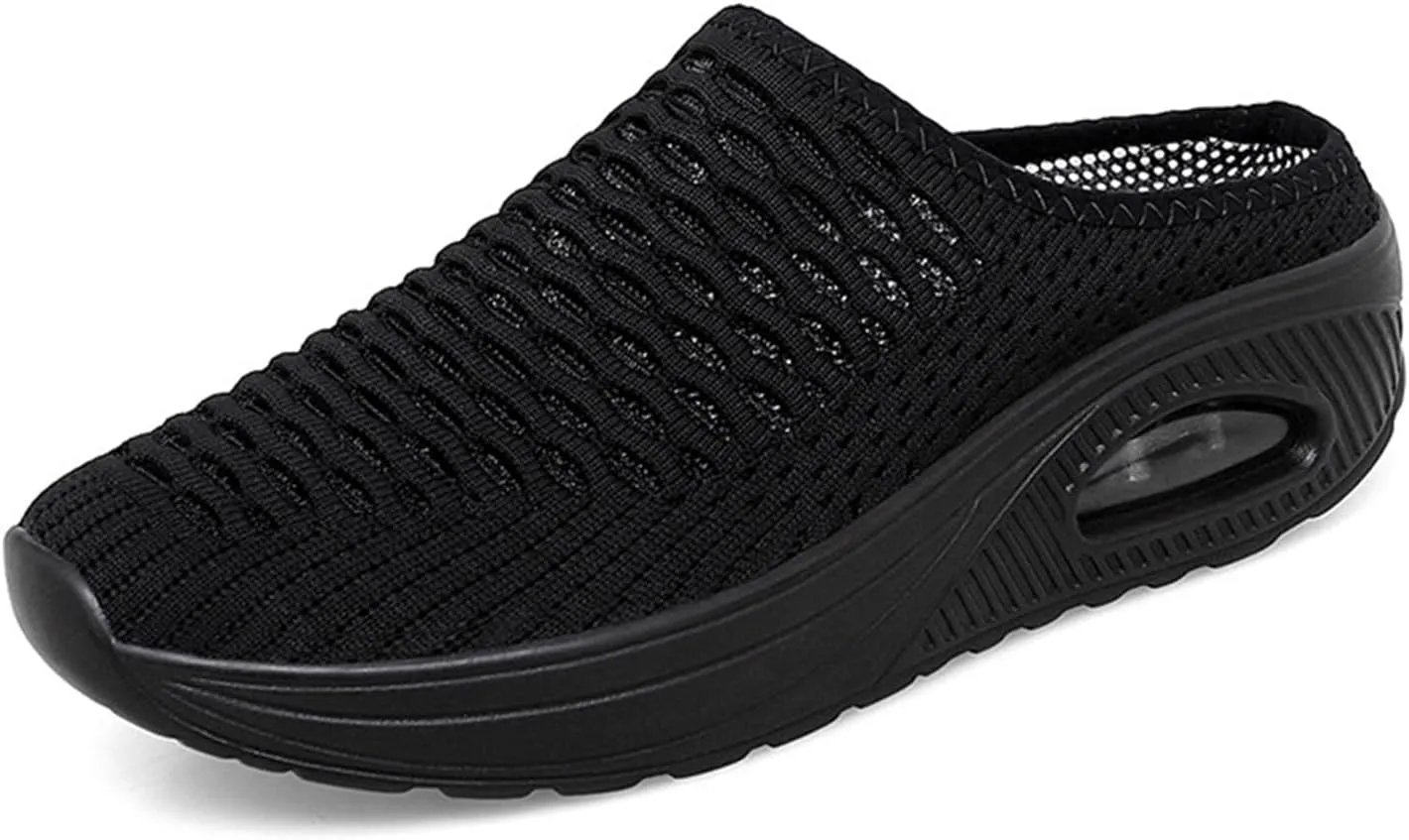 Womens Slip On Clogs and Mules Orthopedic Arch Support Backless Slippers Lightweight Breathable Casual Mesh Sandal Comfortable Round Toe Mules Garden Shoes