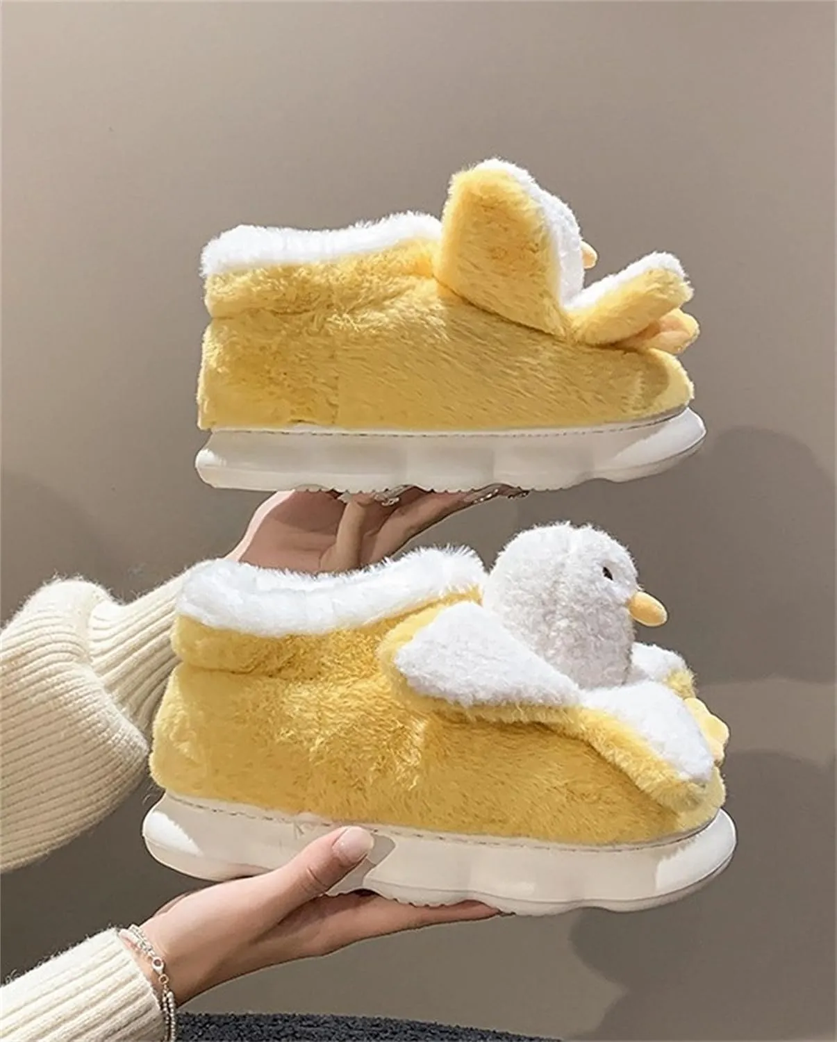 Women's Slippers Duck Slippers Animal Slippers Cute Slippers Plush Winter Home Cotton Slippers