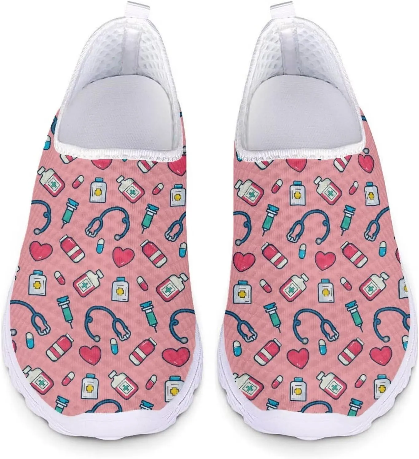 Womens Walking Shoes Casual Workout Running Sneakers Tennis Mesh Loafers