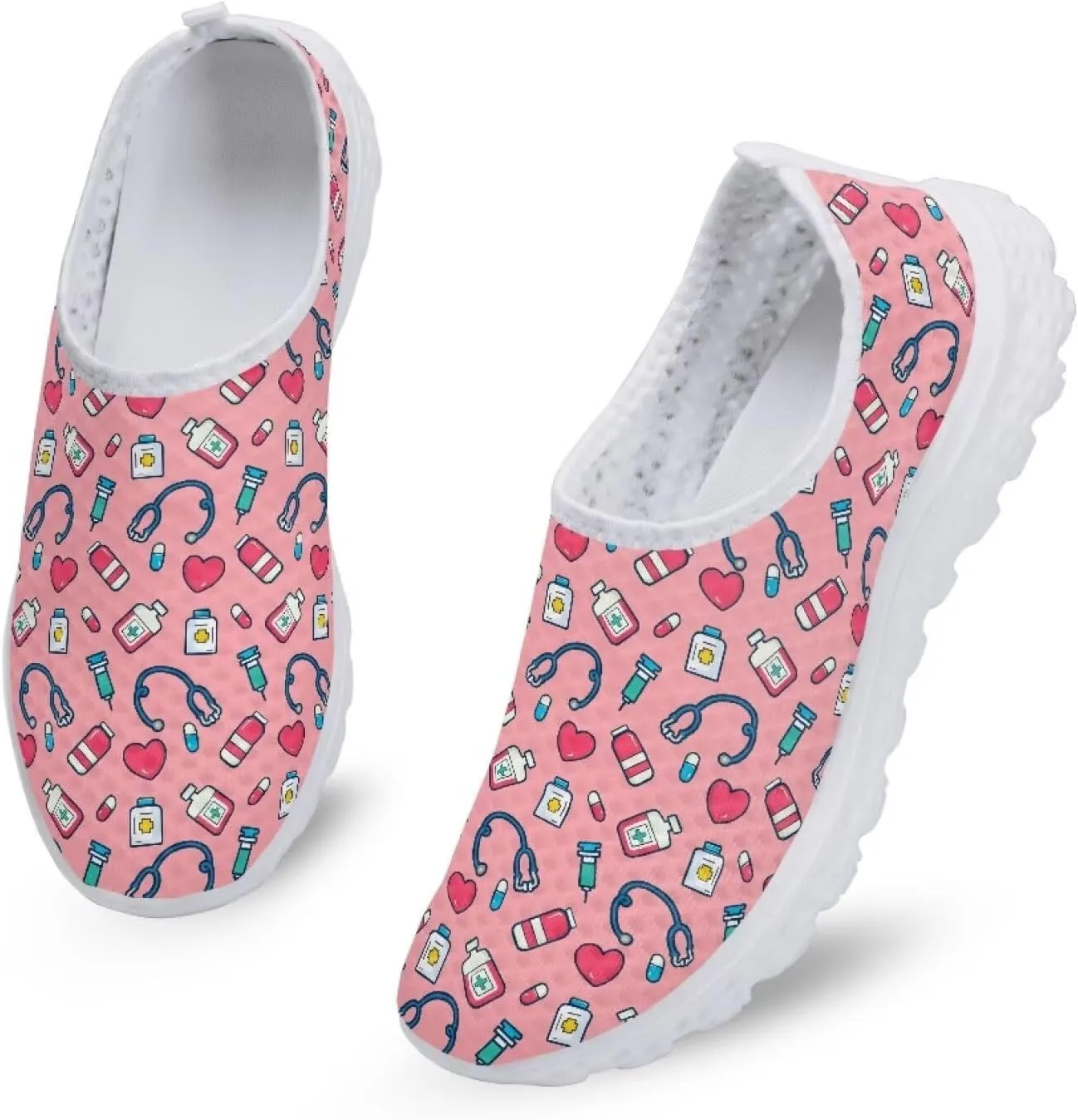 Womens Walking Shoes Casual Workout Running Sneakers Tennis Mesh Loafers