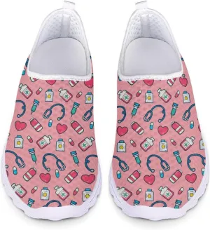 Womens Walking Shoes Casual Workout Running Sneakers Tennis Mesh Loafers