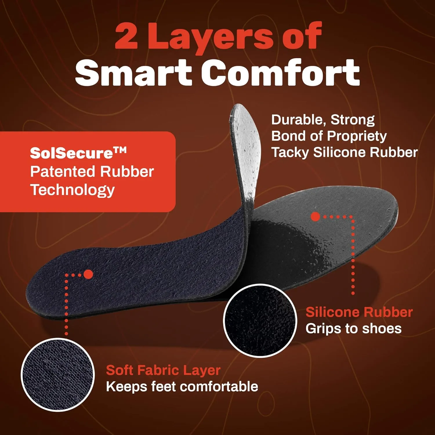 Wool Flat Shoe Insert for Sandals & Sockless Shoes, Comfortable Shoe Insoles with Sweat-Absorbent Natural Fiber & Non-Slip Silicone Grip, Wide-Cut Foot Soles for Men & Women, Black, Size 41 - SoxsolS