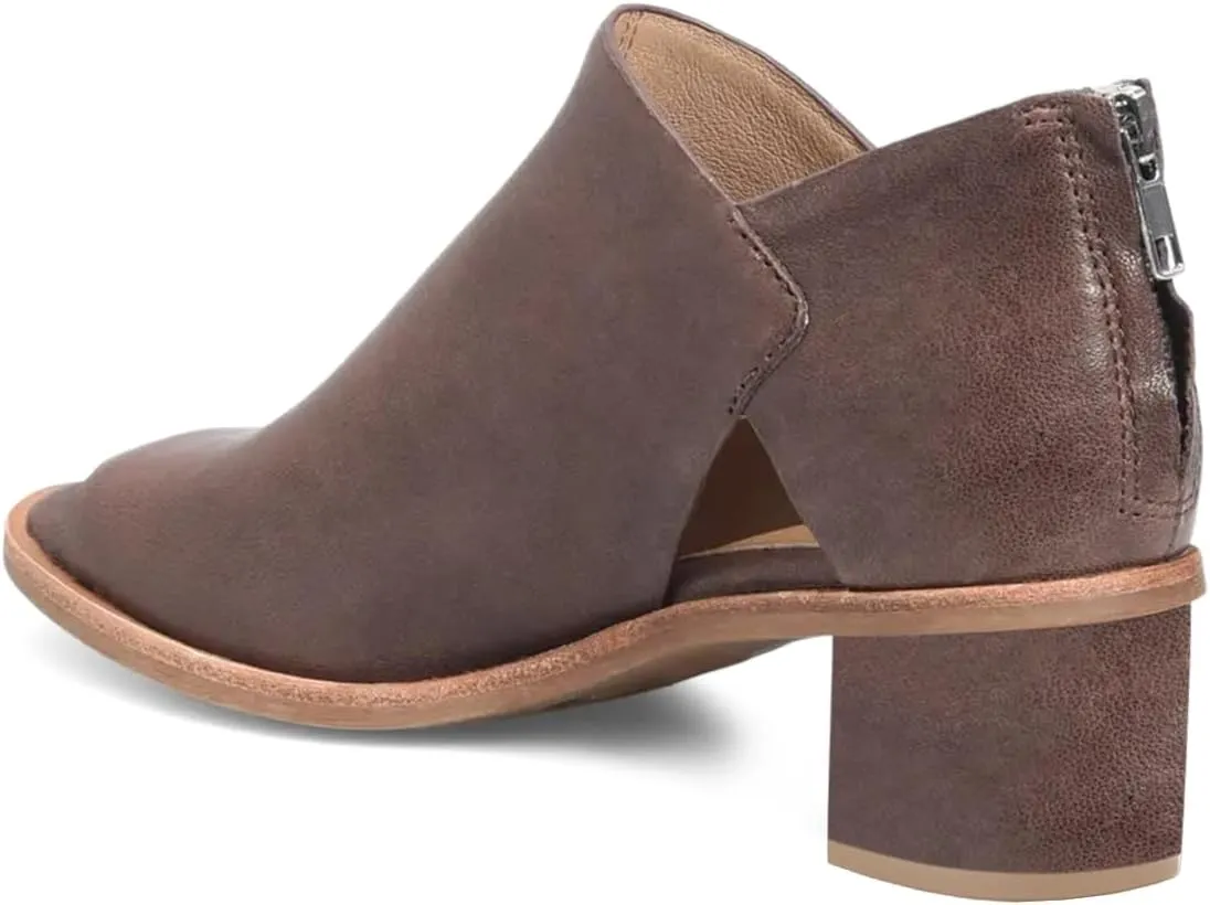 YDN Women's Peep Toe Booties Low Chunky Block Heels Back Zipper Sandal Ankle Boots Comfy Dress Daily Shoes Size 4-16 US