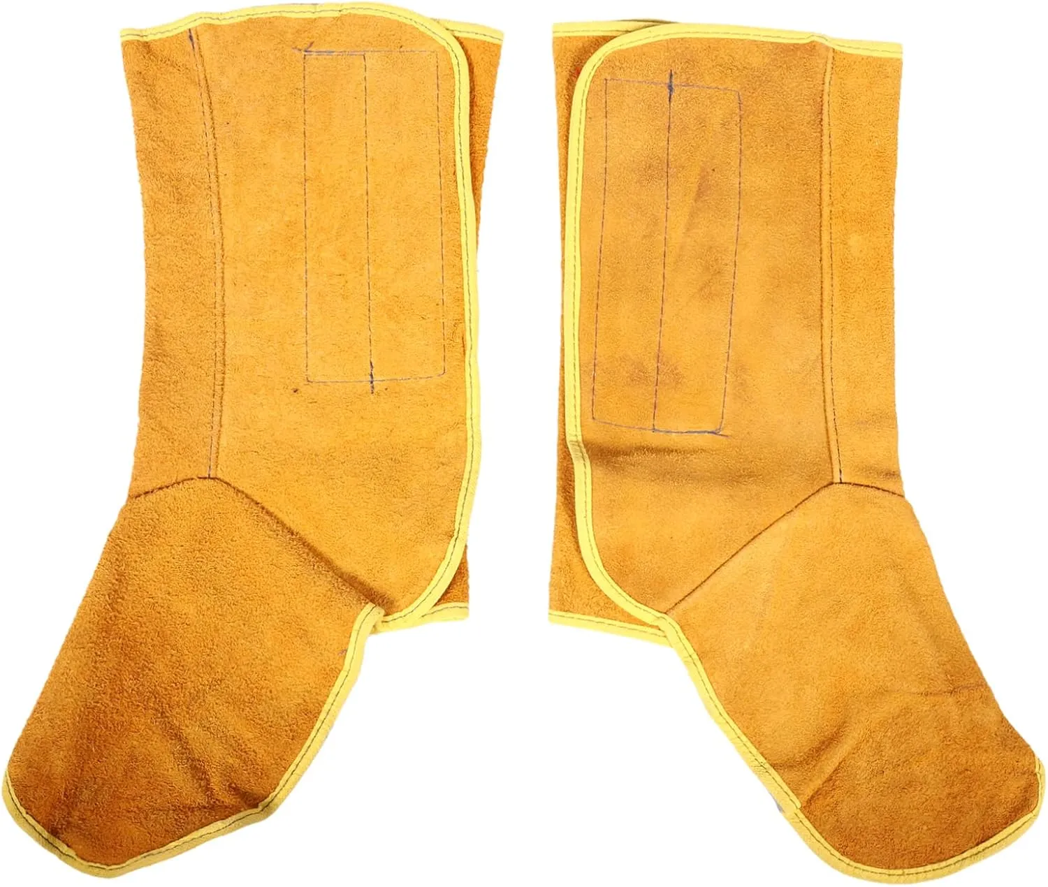 Zerodeko 1 Pair Welder Protective Footwear Fabric Welder Protector Welding Protective Foot Cover Shoe Cover Foot Covers Shoe Guards Welder Cover Shoes Protector Welding Boots Cowhide Orange
