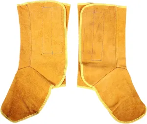 Zerodeko 1 Pair Welder Protective Footwear Fabric Welder Protector Welding Protective Foot Cover Shoe Cover Foot Covers Shoe Guards Welder Cover Shoes Protector Welding Boots Cowhide Orange