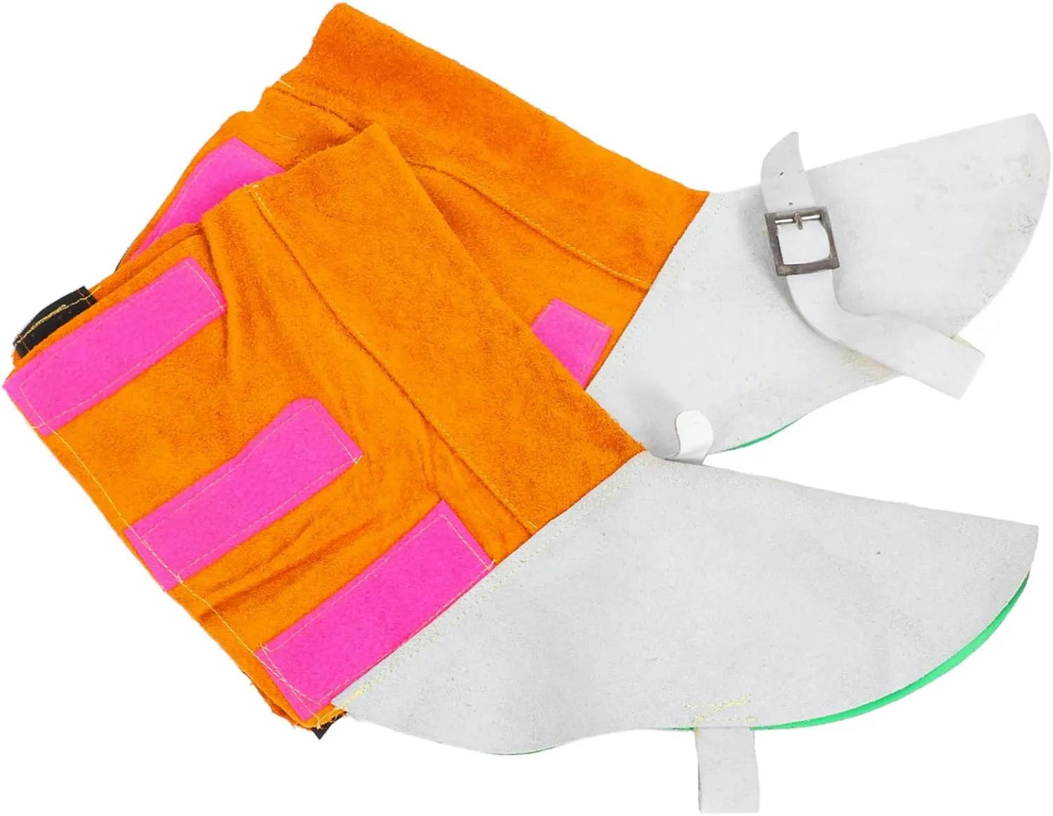 Zerodeko 2pcs Welding Leggings Welder Boots Welder Shoe Cover Spats for Shoes Leather Boot Covers Welding Spats Welding Boots Welder Shoe Protective Cover Leather Gaiters Cowhide